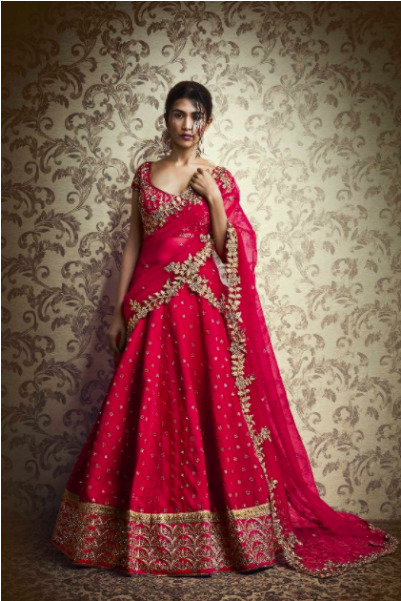 Indian Lehenga For Engagement (600x600), Png Download