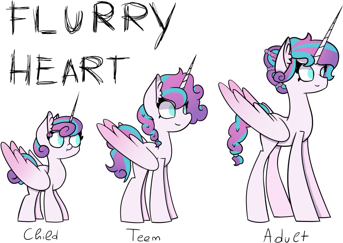 Adult, Age Progression, Alicorn, Alternate Hairstyle, - Mlp Flurry Heart Age (1280x853), Png Download