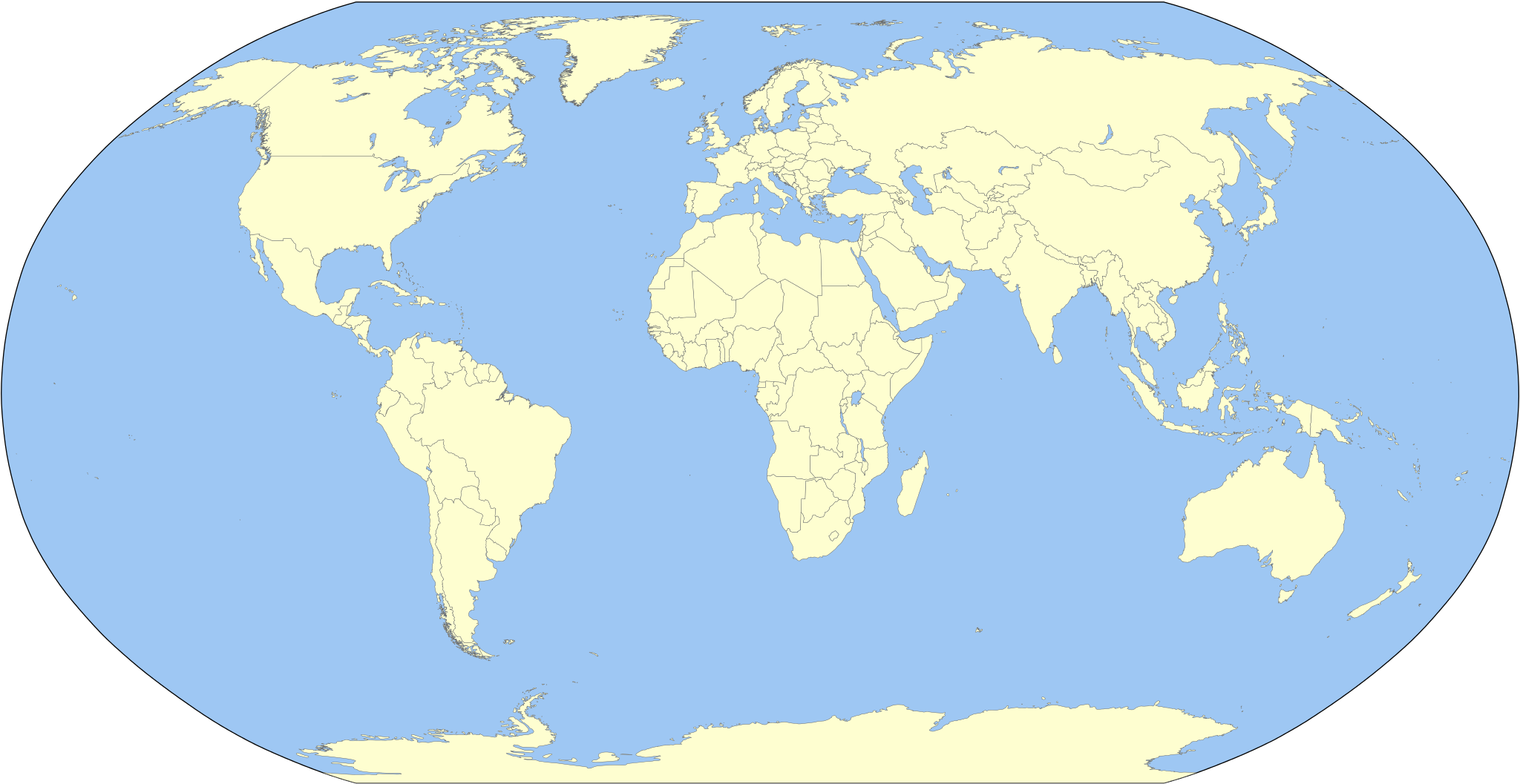 World Map - Caribbean On The World Map (2048x1057), Png Download