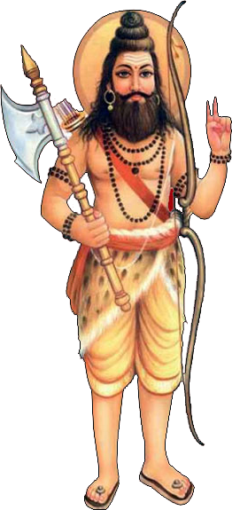 छठे अवतार परशुराम का युग आज से लगभग एस हजार वर्ष पूर्व - Bhagwan Parshuram Png (262x575), Png Download