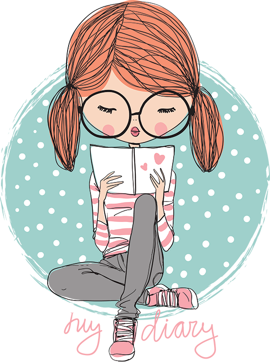 Tubes Personnages - Muñecas Leyendo (555x742), Png Download