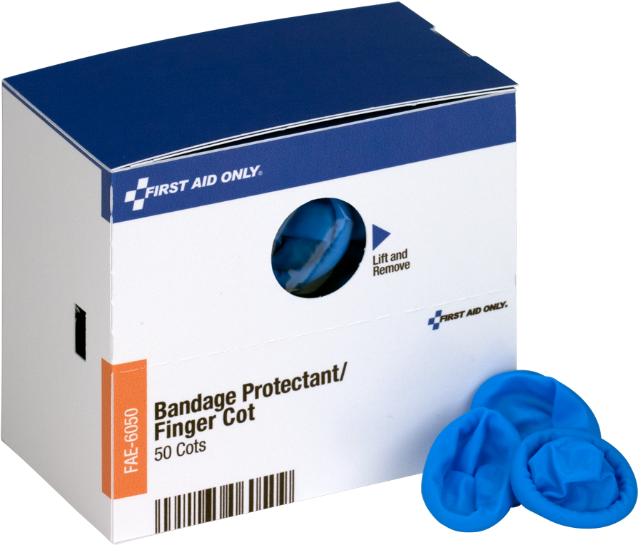 Bandage Protectant/finger Cot Bandage Protectant/finger - First Aid Only Fae6050 Smart Compliance Refill Finger (1100x1100), Png Download