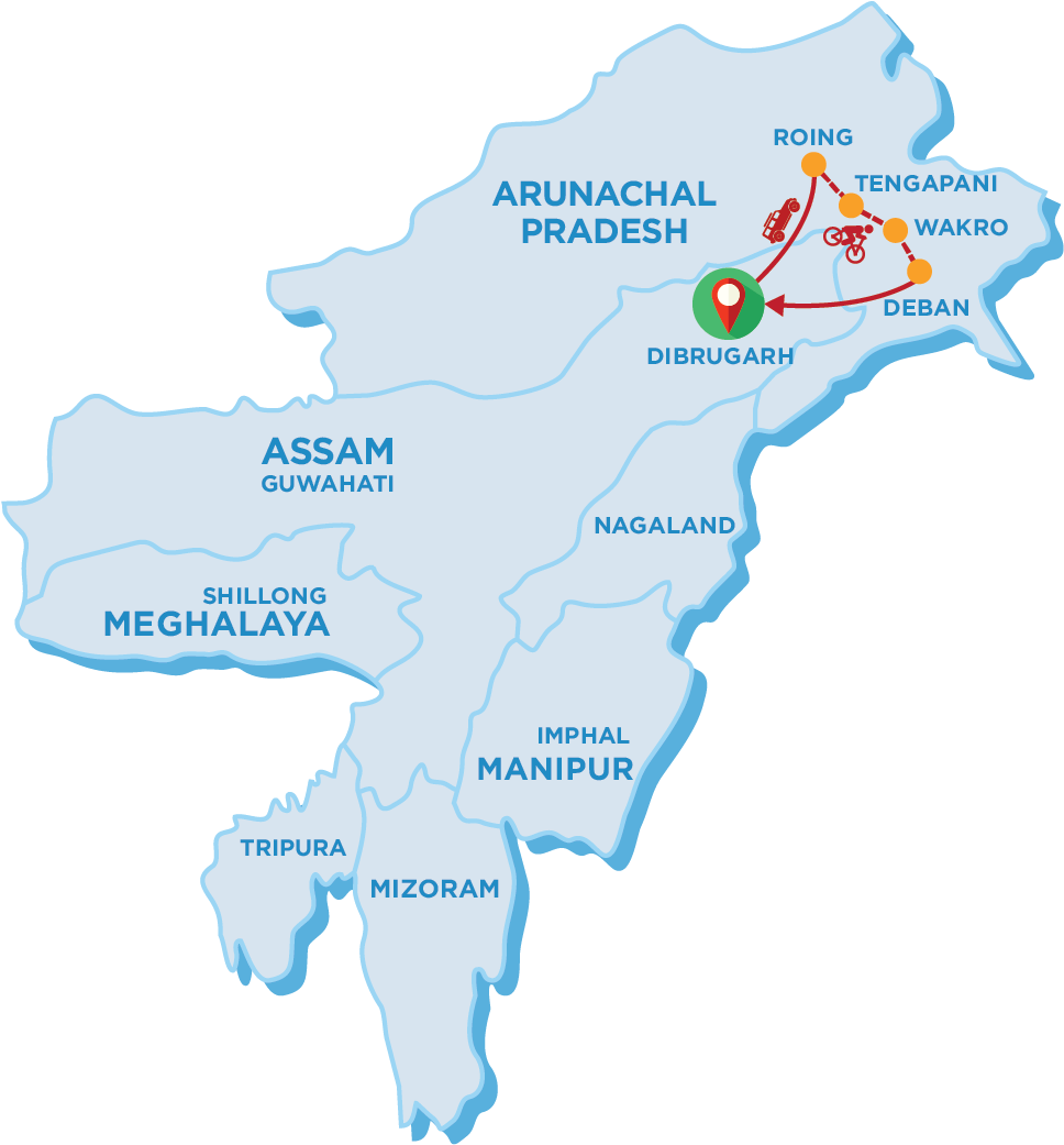 Biking Tour Of Eastern Himalayas - Internal Security Of India (1157x1194), Png Download