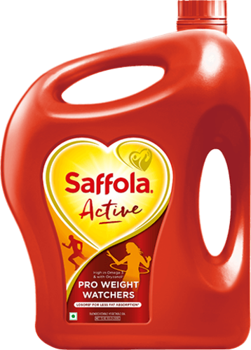 Saffola Active - Saffola Active Edible Oil (358x500), Png Download