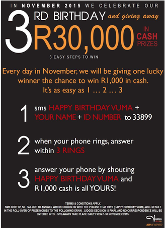 3rd Birthday Giveaways - Flyer (720x450), Png Download