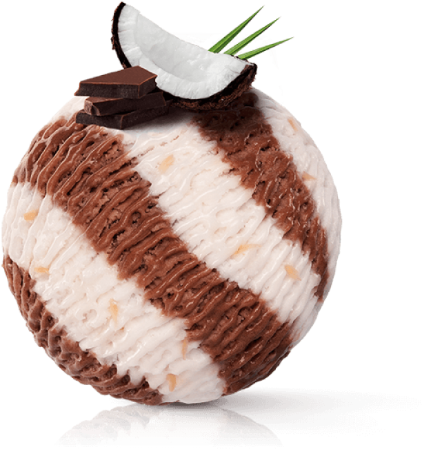 Chocolate & Coconut Ice Cream - Coconut Ice Cream Transparent (1250x750), Png Download