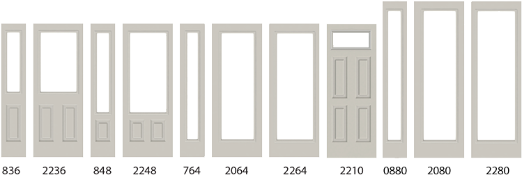 Pvc Doorlite Frames With Screw Cover - Home Door (776x278), Png Download