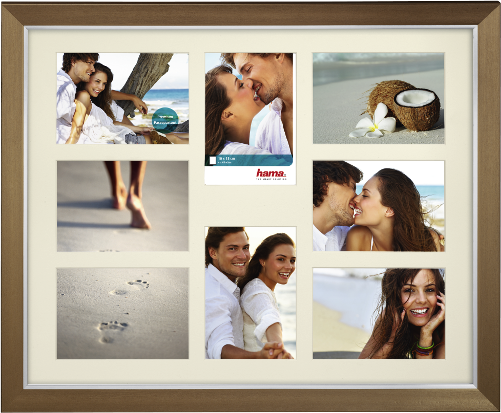 "porto" Plastic Frame Gallery, Gold, 40 X 50 Cm - Kunststoffrahmen-galerie Madrid, 8x 10x15 Cm, 40 X (1100x1100), Png Download