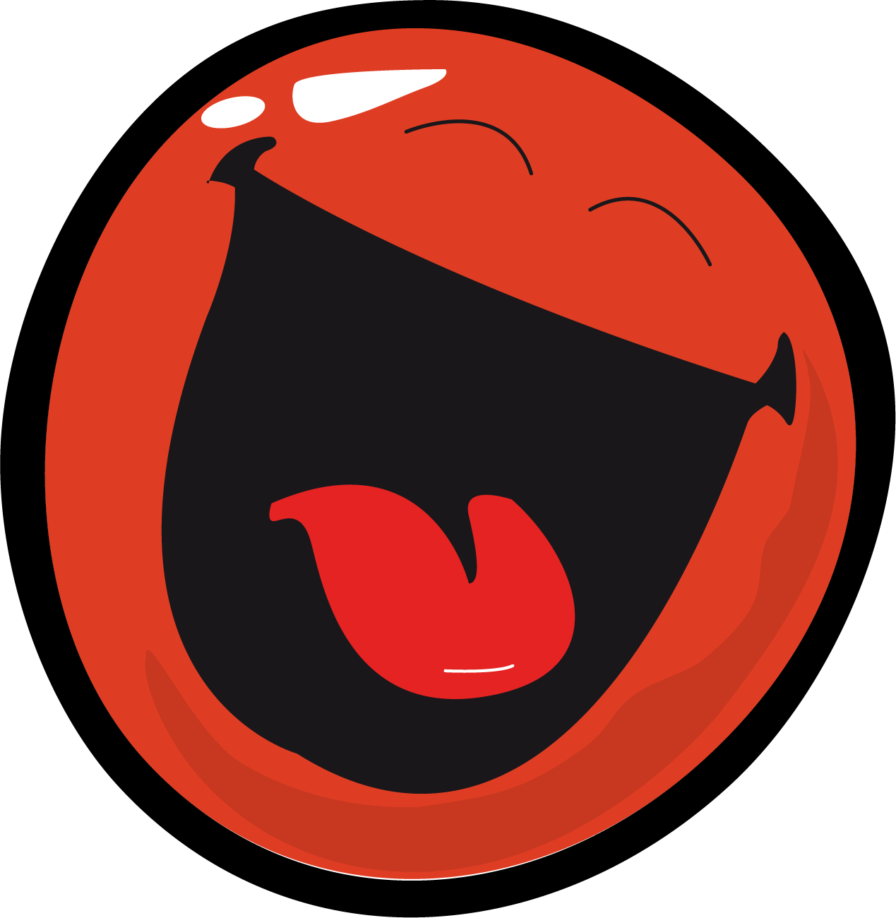 Comic Laugh Face Smiley Clipart - Clip Art (1269x1300), Png Download
