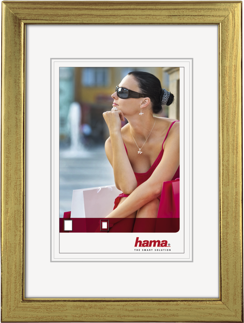 "guilia" Wooden Frame, Golden, 20 X 30 Cm - Dreveny Ram (1100x1100), Png Download