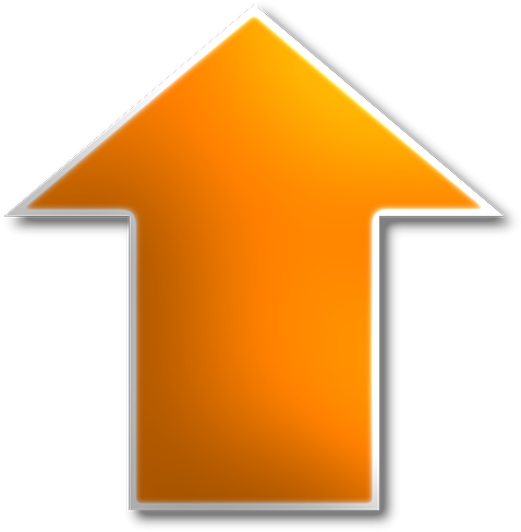 Up Arrow Yellow Icon - Symbol (640x640), Png Download
