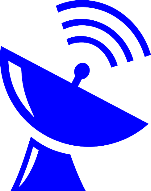 In Direct-satellite Internet, Your Router Links To - Satellite Internet Logo (489x619), Png Download