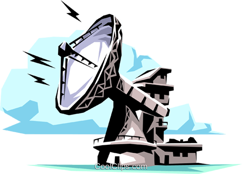 Dish Antenna Royalty Free Vector Clip Art Illustration - Illustration (480x345), Png Download