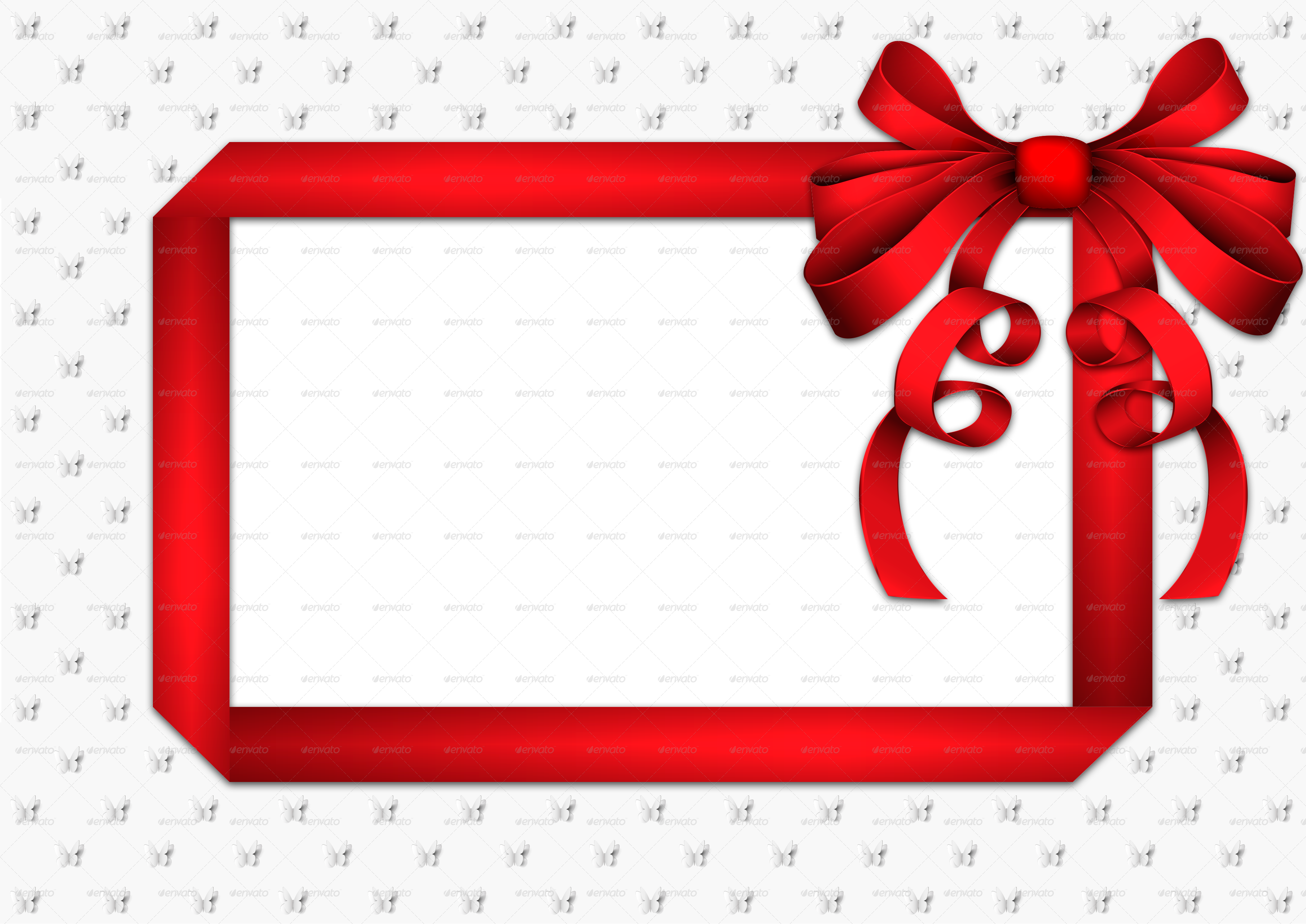 Romantic Frame - Greeting Card (3621x2563), Png Download
