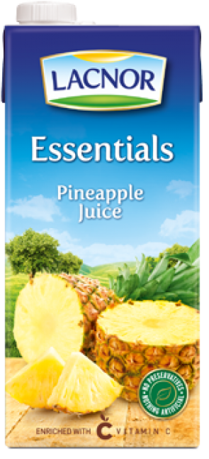 Pineapple Juice, 1l Tetra Pak - Lacnor Pineapple Juice (650x650), Png Download