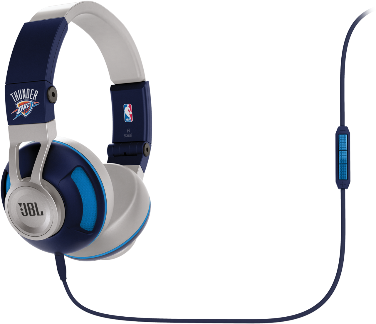 Synchros S300 Nba Edition - Jbl - Synchros S300 Oklahoma City Thunder On-ear Headphones (1605x1605), Png Download