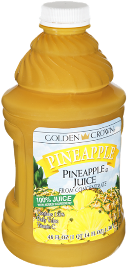 Golden Crown 100% Juice, Pineapple - 46 Fl Oz (600x600), Png Download