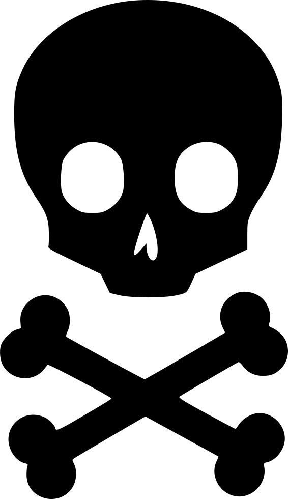 Download Danger Skull Death Skull And Crossbones Illustration Full Size Png Image Pngkit