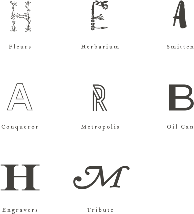 Round Monogram Address Stamp (1000x1000), Png Download