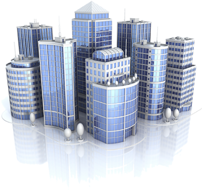 Cityscape Vector No Bg Small - Real Estate Vector Png (450x450), Png Download
