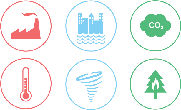 Free Icons Climate Change - Climate Change Icon Png (684x435), Png Download
