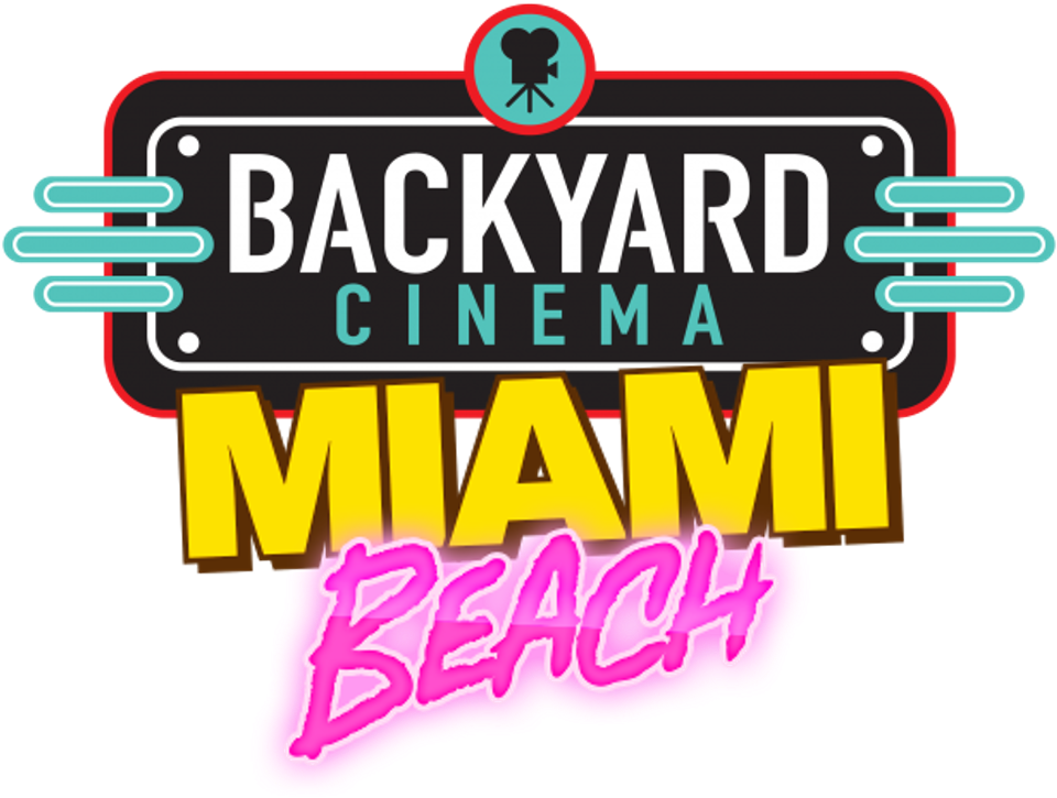 Backyard Cinema Miami Illustrated Brand Logo - Backyard Cinema Logo (1113x807), Png Download