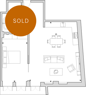 Bp Apartment06 Floorplan - Floor Plan (750x396), Png Download