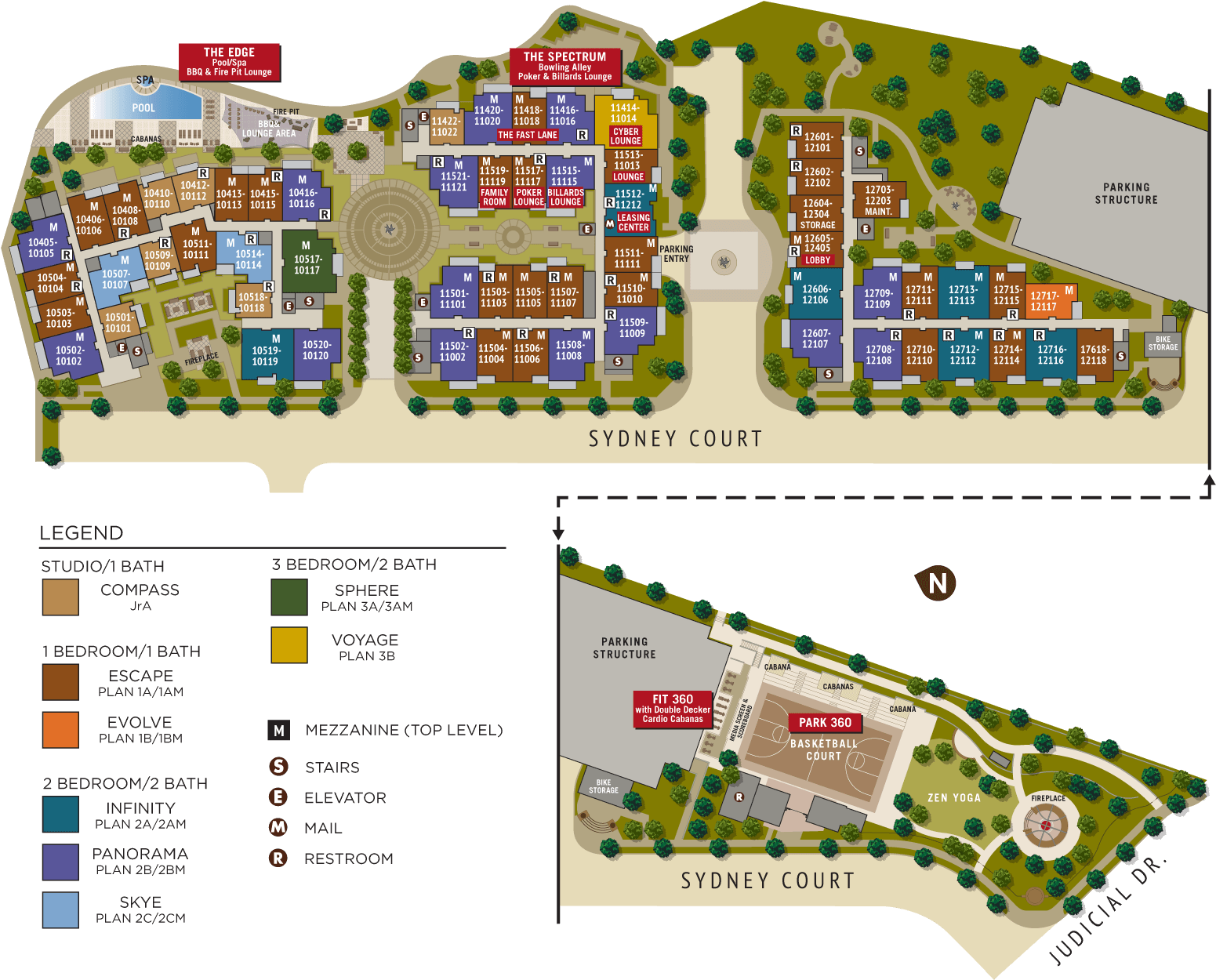 Download Transparent Site Plan La Jolla Crossroads Apartments Map