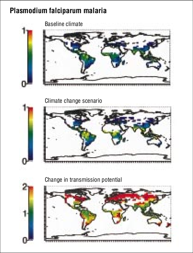 Estimated Changes In The Potential Transmission Of - Climate (629x827), Png Download
