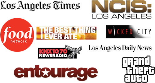 Carneys Hollywood Burgers Hot Dogs Logos2 - Carney's Restaurant (500x268), Png Download