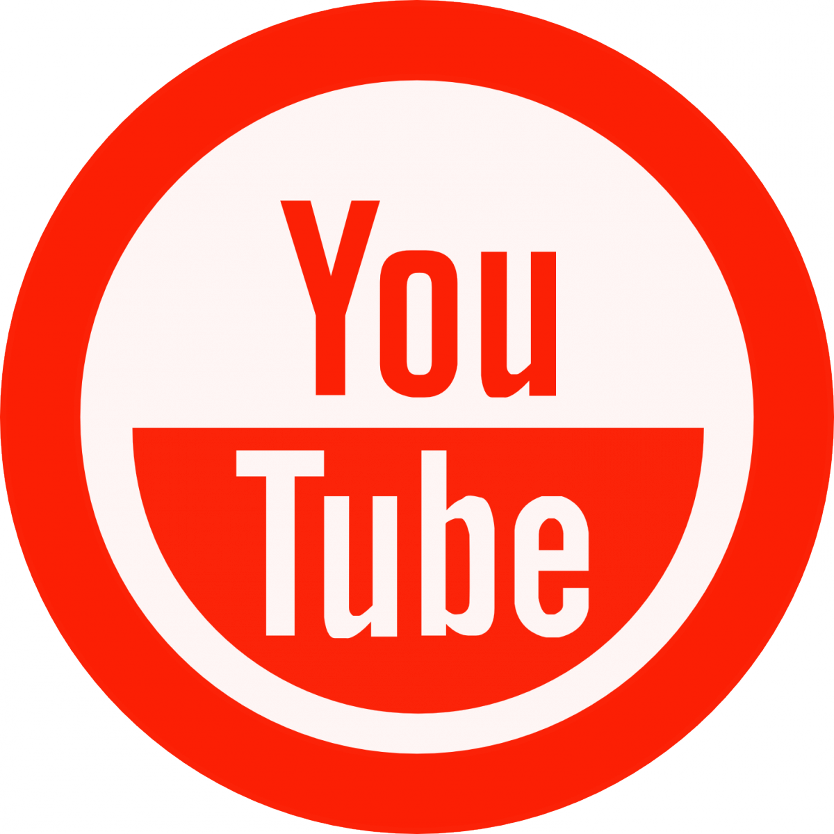 An Error Occurred - Youtube Logo Blue And White (1200x1200), Png Download