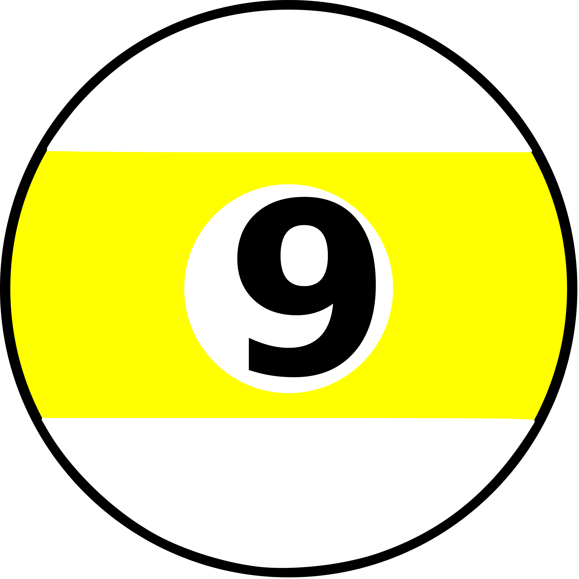 Open - 9 Ball Clipart (2000x2000), Png Download