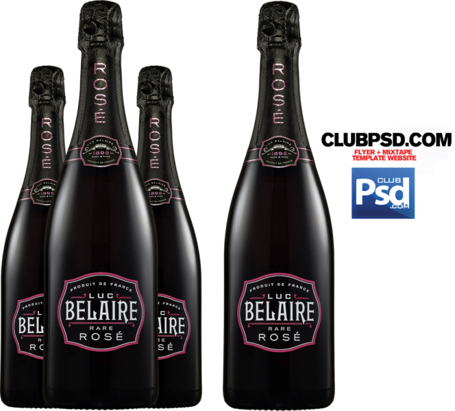 Share This Image - Luc Belaire Rare Rose Sparkling Wine - 1.5 L Bottle (664x600), Png Download