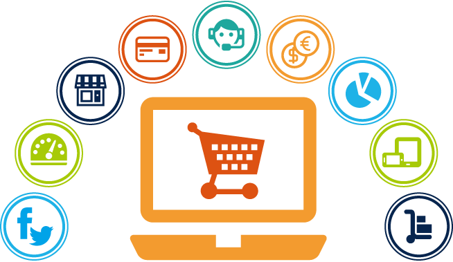 Retail - Ecommerce - E Commerce Companies (654x379), Png Download
