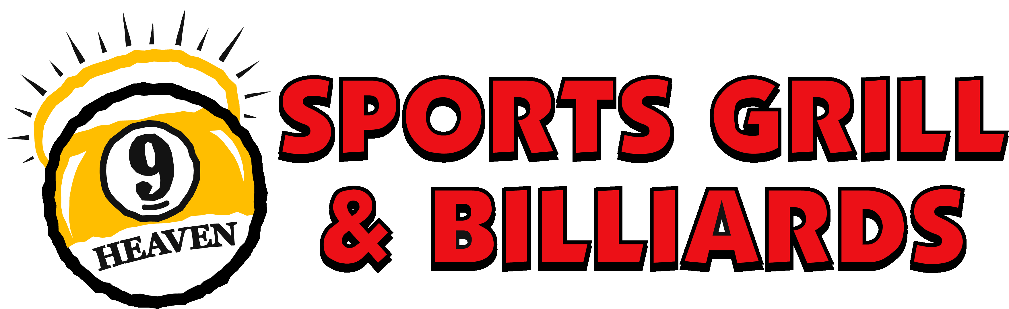 9 Ball Heaven's Own 100% In House 8-ball League (3567x1122), Png Download