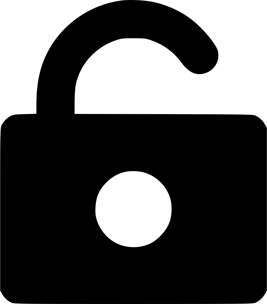 Logout Comments - Icono Candado Abierto (858x980), Png Download