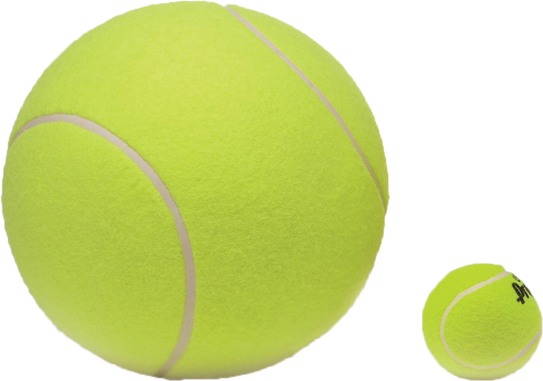 Jumbo Tennis Ball 9 1/2-inch Diameter - Tennis Ball Transparent Png (2000x2000), Png Download