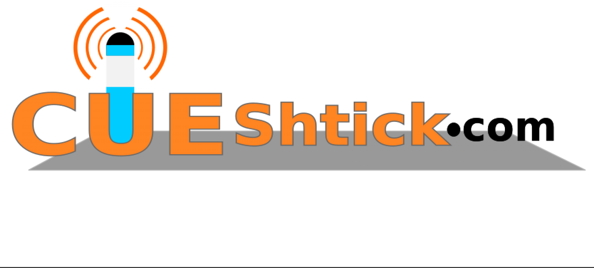 Cueshtick - Com - .com (2000x904), Png Download