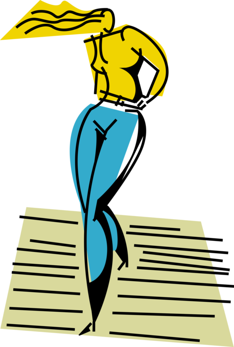 Vector Illustration Of Female Model On Fashion Show - Runway (472x700), Png Download