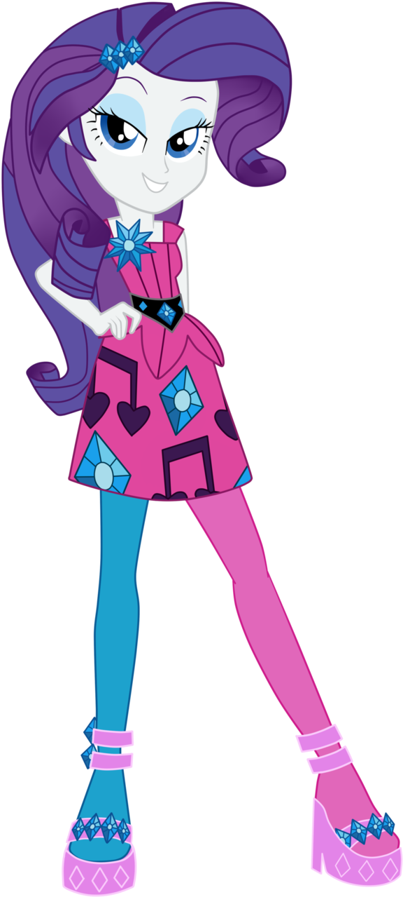 Life Is A Runway Rarity Changing By - Equestria Girls Rainbow Rocks Rarity (611x1308), Png Download