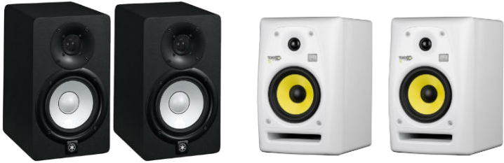 How To Set Up A Home Recording Studio - Yamaha Hs5 Powered Studio Monitor (black) (732x255), Png Download