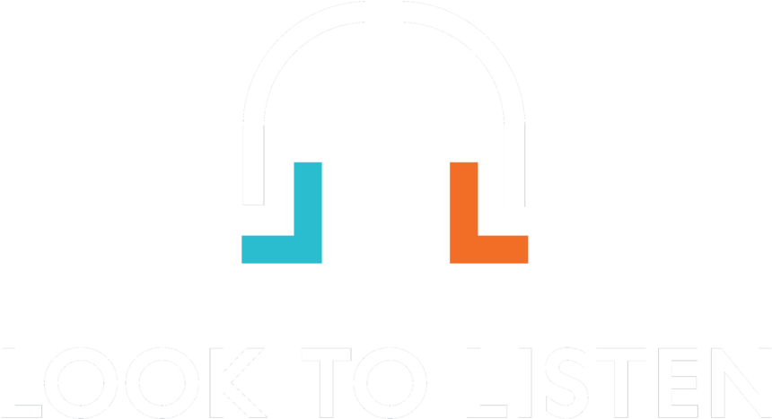 Look To Listen Logo Reverse - Look To Listen Studios (1000x609), Png Download