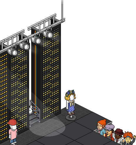 Habbo Landing View [runway] - Habbo Landing View Png (462x493), Png Download