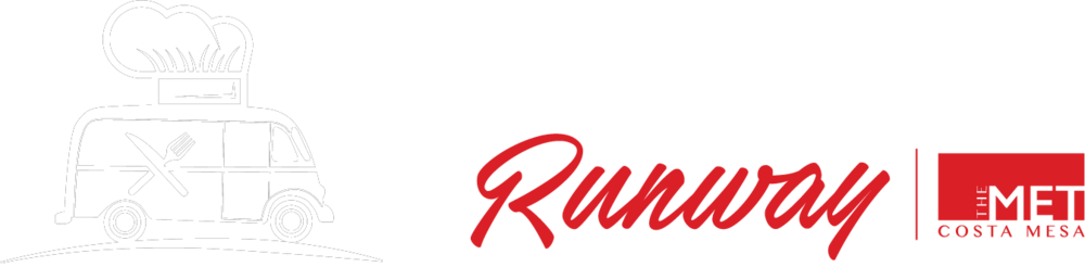 Foodtruck Runway Logo Horizontal White 01 - Logo (1000x246), Png Download
