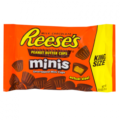 Reese's Peanut Butter Cups Minis King Size - Reese's Peanut Butter Cup (736x460), Png Download