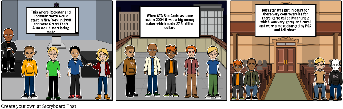 Rockstar - Cartoon (1164x385), Png Download