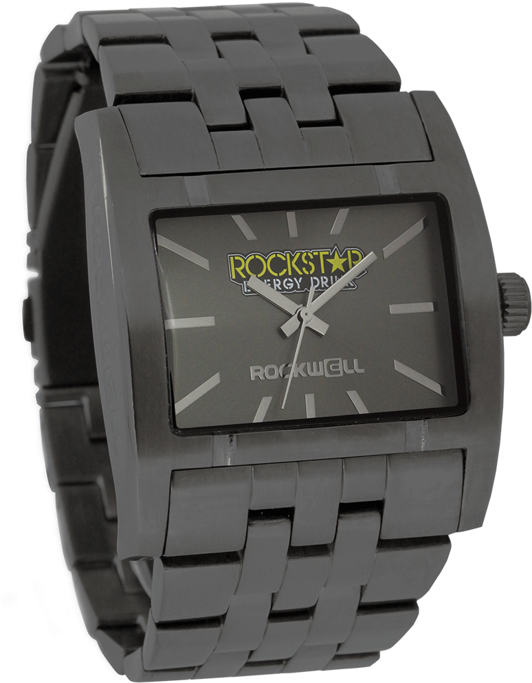 Rockstar Energy Apostle - Rockwell Apostle Rockstar Energy Watch, Black/black, (835x1026), Png Download
