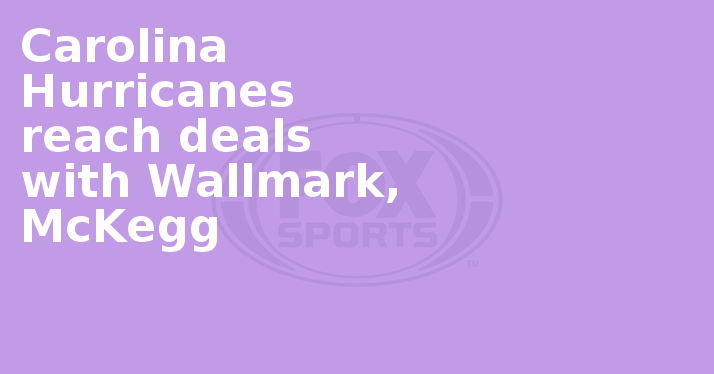 Carolina Hurricanes Reach Deals With Wallmark, Mckegg - Circle (714x374), Png Download