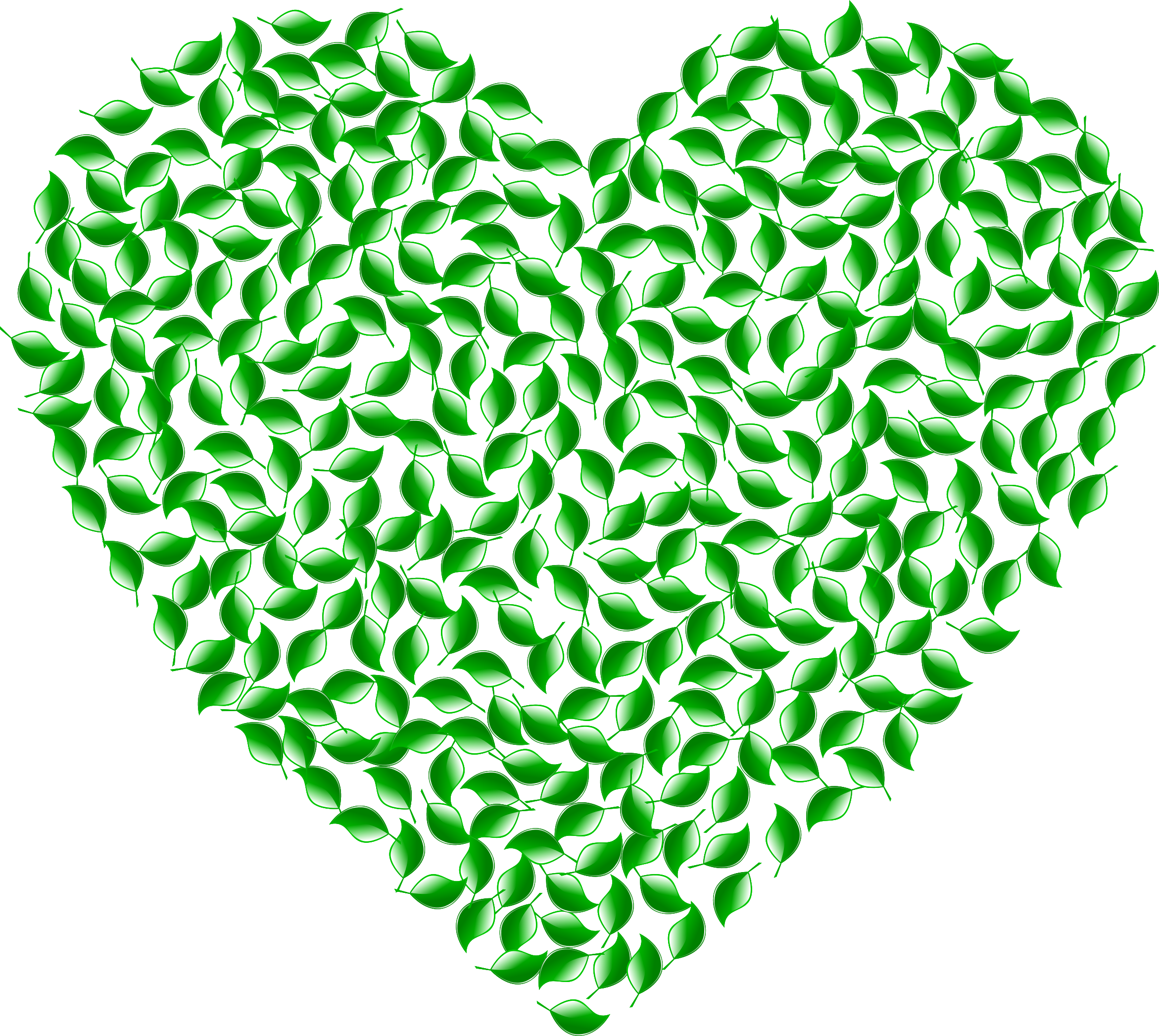 This Free Icons Png Design Of Green Heart (2342x2092), Png Download