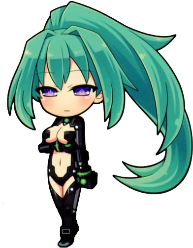 Green Heart V Gamipic - Hyperdimension Neptunia Next Green (447x528), Png Download
